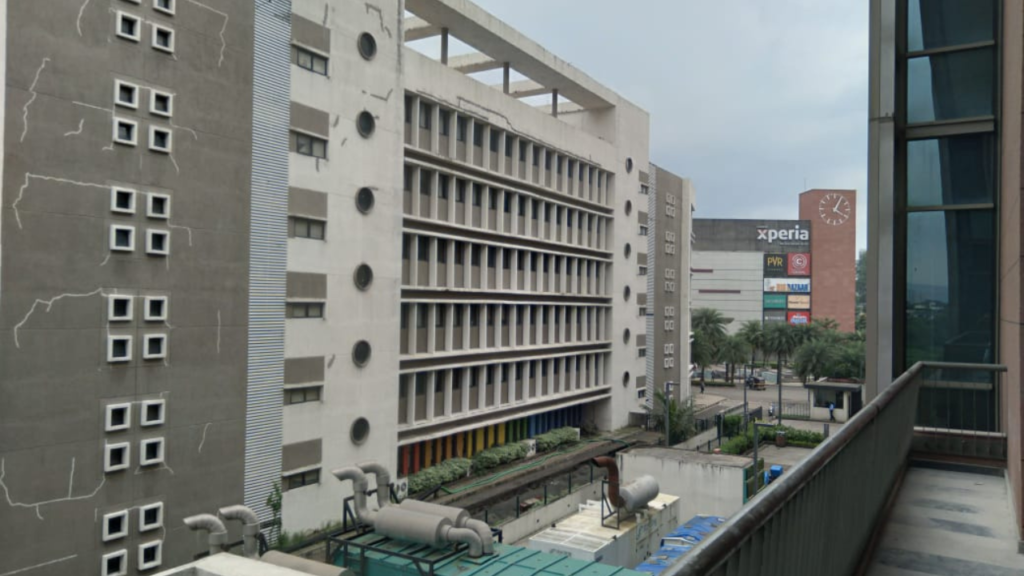 Balcony Common Area with a View of Lodha Xperia Mall